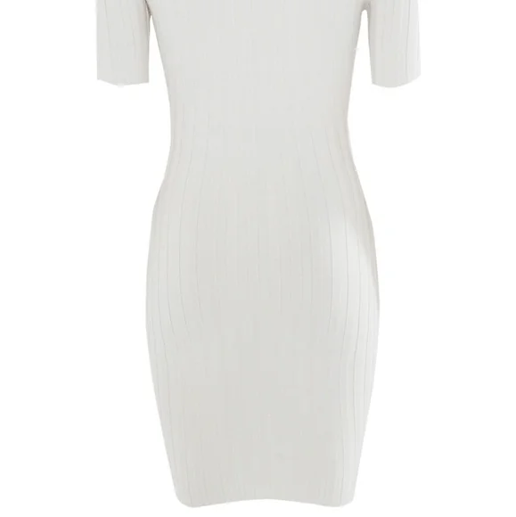 Missguided Ribbed Button Down Bodycon Dress - Picture 9 of 10